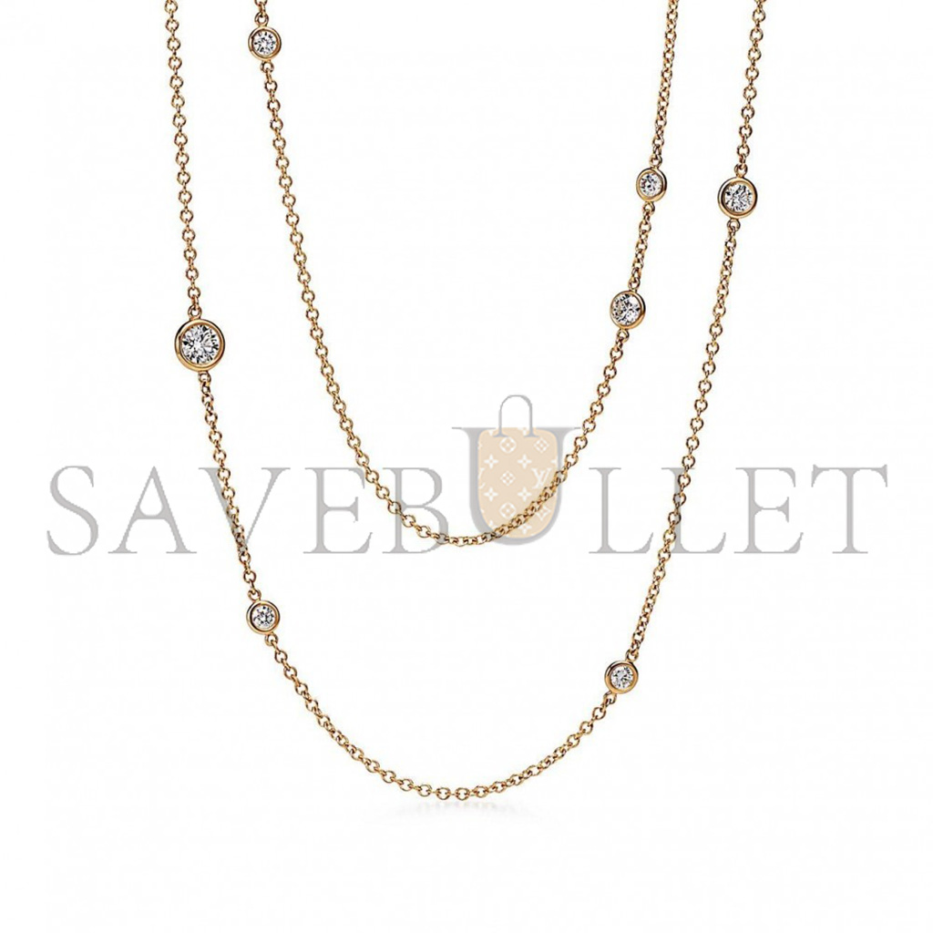 TIFFANY ELSA PERETTI® DIAMONDS BY THE YARD® SPRINKLE NECKLACE IN YELLOW GOLD WITH DIAMONDS 43605878